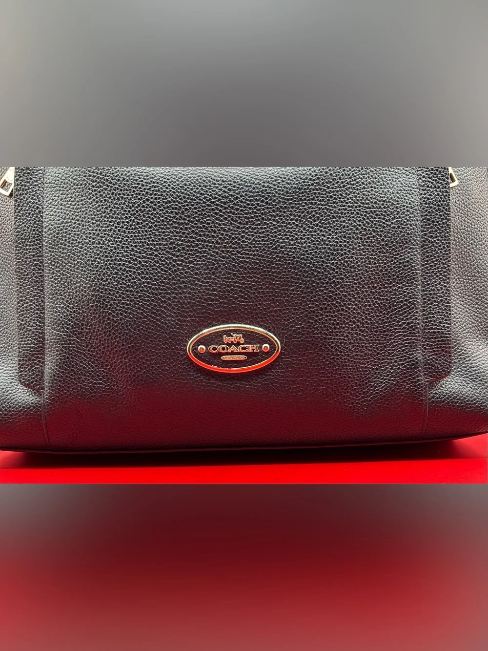COACH Scout Hobo - Black Pebble Leather.